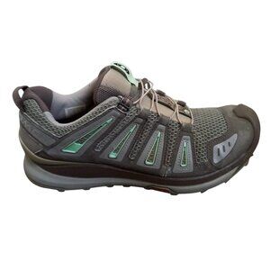 Salomon Women's Trail Running / Hiking Shoes Gray & Teal, Size 9 US (EUR 41 1/3)